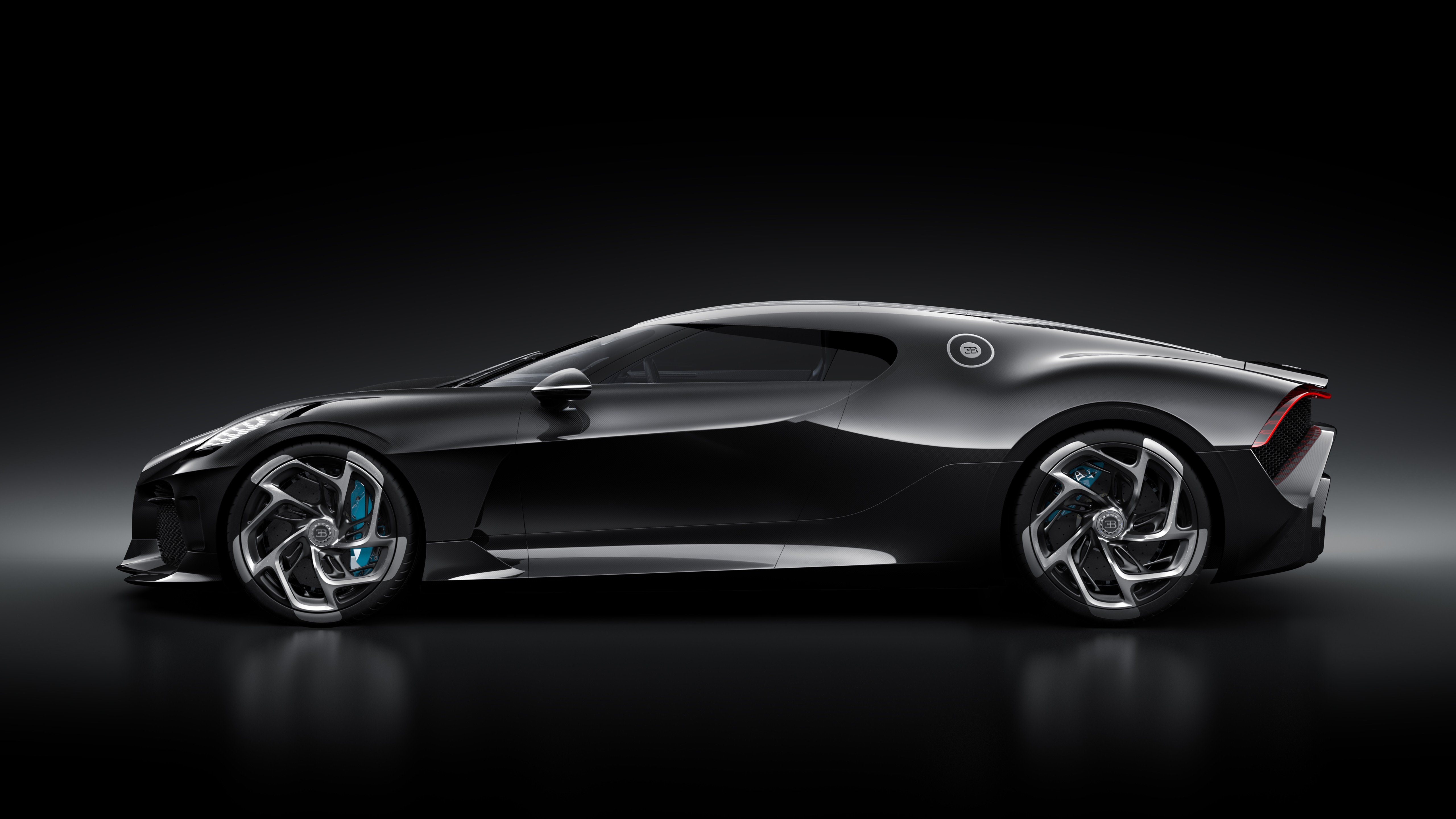 Bugatti La Voiture Noire布加迪 黑色跑车5k壁纸-久伴博客